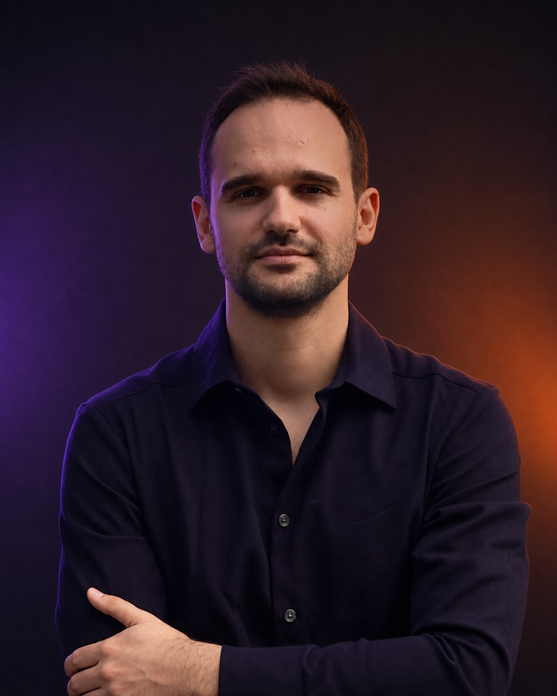 Portrait of Oleksandr Burlaka, owner of Juicy Paws Games
